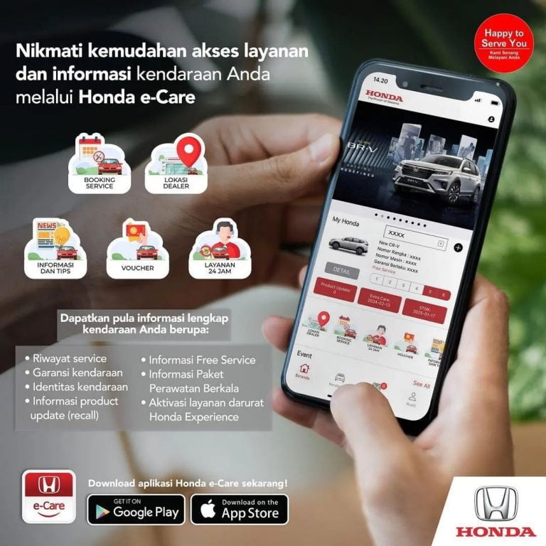 Layanan Aplikasi Mobile Honda E-Care