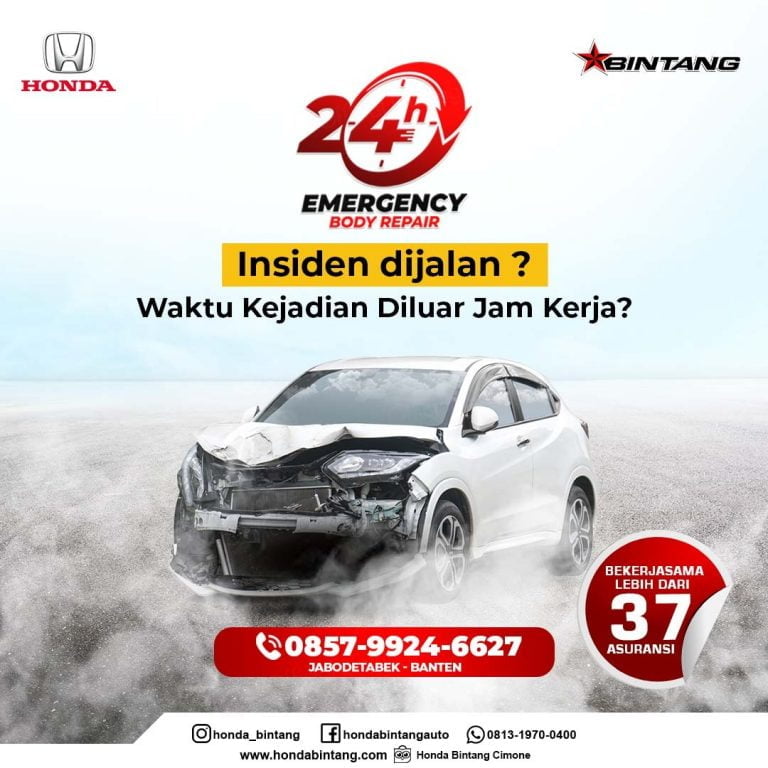 Layanan 24 Jam Emergency Service Honda Bintang Cimone