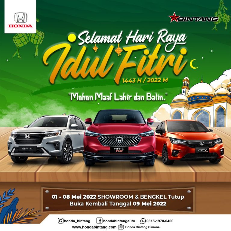 Jadwal Operasional Honda Bintang Cimone Selama Libur Lebaran 2022