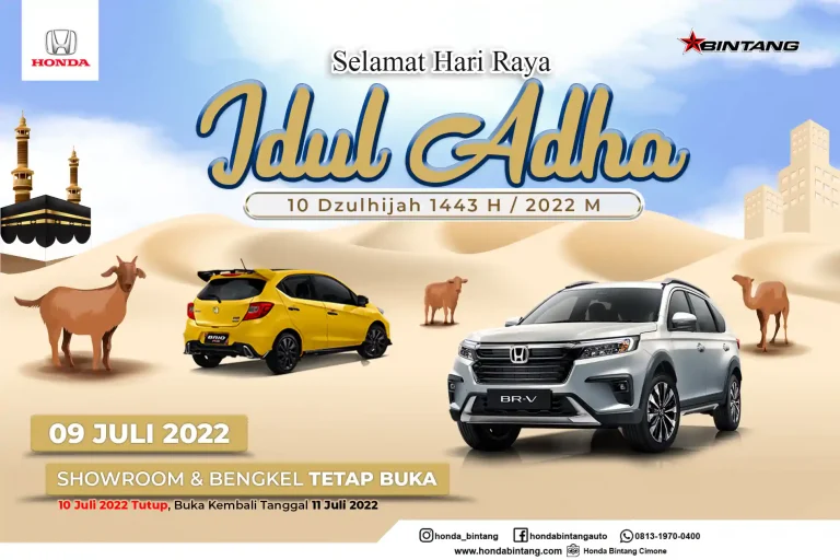 Selamat Merayakan Hari Raya Idul Adha 1443 H | 10 Juli 2022
