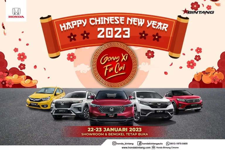 Selamat Merayakan Tahun Baru Imlek 2023 Bengkel & Showroom Tetap Buka