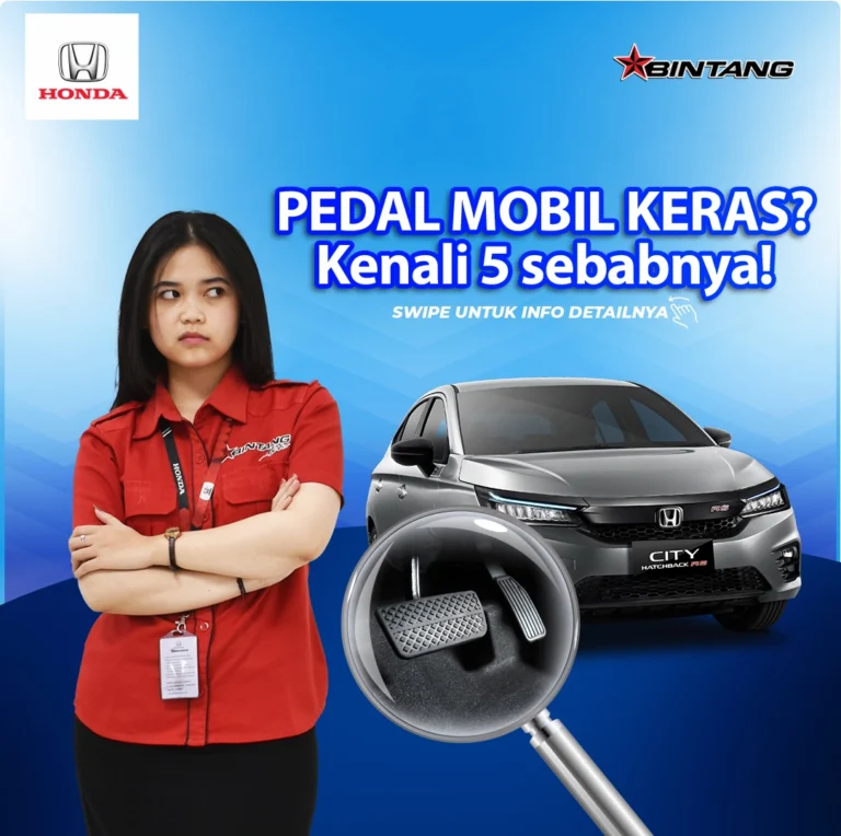 penyebab pedal mobil keras