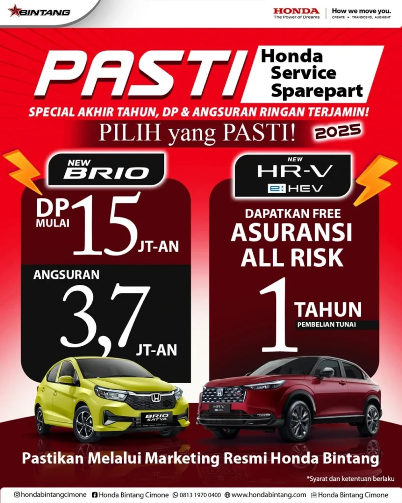 Bingung mau beli mobil impian, PILIH yang PASTI!! Gak perlu khawatir, Sobat!Honda Bintang Solusi