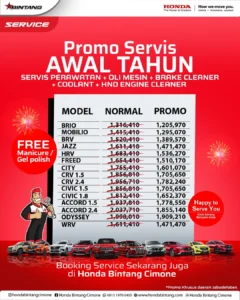 Promo Servis Awal Tahun Januari 2026 Port