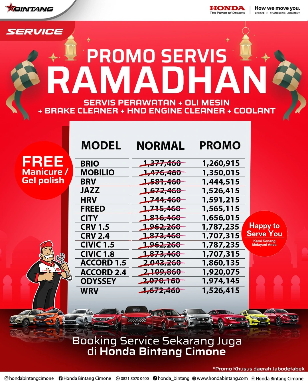 Promo Service Mobil Ramadhan 2026 Port