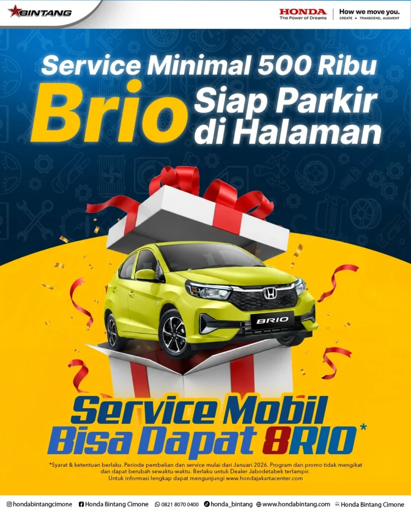 Service 500rb Bisa Dapet Brio! Cek Sekarang Juga!