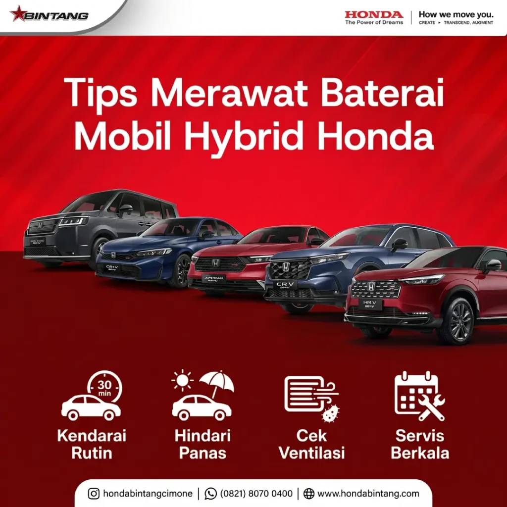 Tips Merawat Baterai Hybrid Mobil Honda